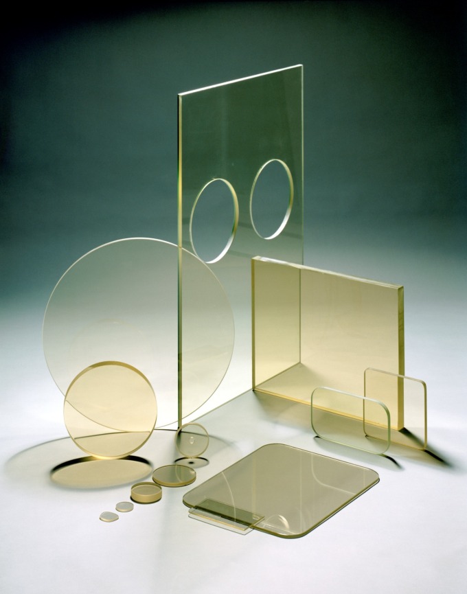 RD 50 Radiation Shielding Lead Glass - Various Shapes and Sizes